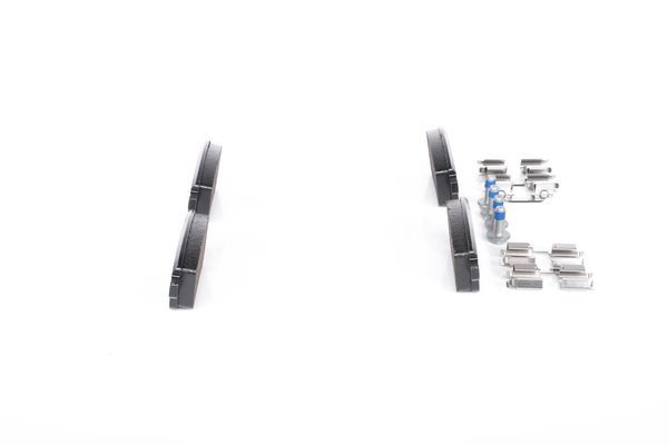BOSCH 0986494384 Brake Pads Rear Low-Metallic With Mounting Manual Fits Renault