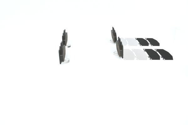 BOSCH 0986494398 Disc Brake Pad Set Front Low-Metallic Fits Subaru Impreza