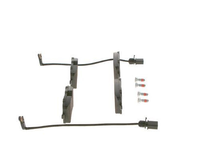 BOSCH 0986494446 Brake Pads Rear Low-Metallic With Anti-Squeak Plate For Audi A8