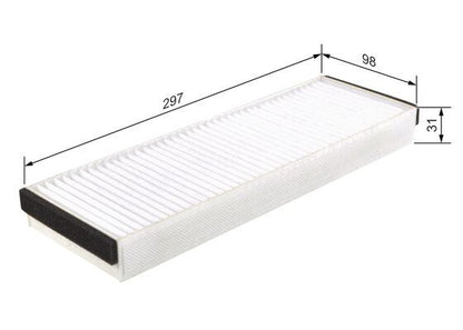 Bosch 1 987 432 122 Interior Air Filter Fits Audi Lamborghini VW