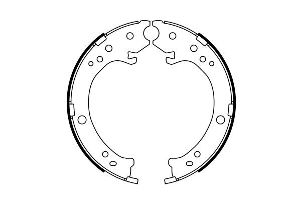 BOSCH 0986487765 Brake Shoe Set For Parking Brake Rear 35mm Width For Honda CR-V