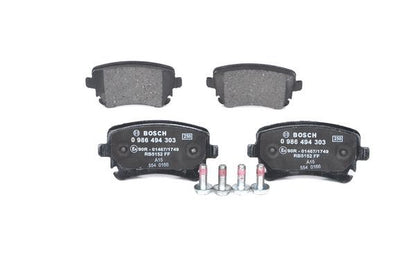 BOSCH 0986494303 Brake Pad Set For Disc Brake Rear 17.5mm Thickness Fits Audi VW