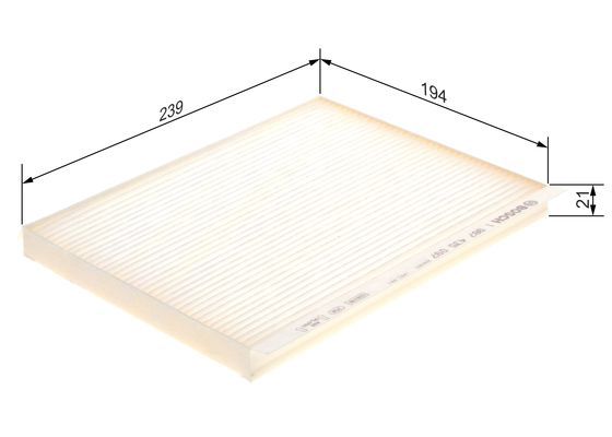 Bosch 1 987 435 097 Interior Air Filter Fits Hyundai Kia
