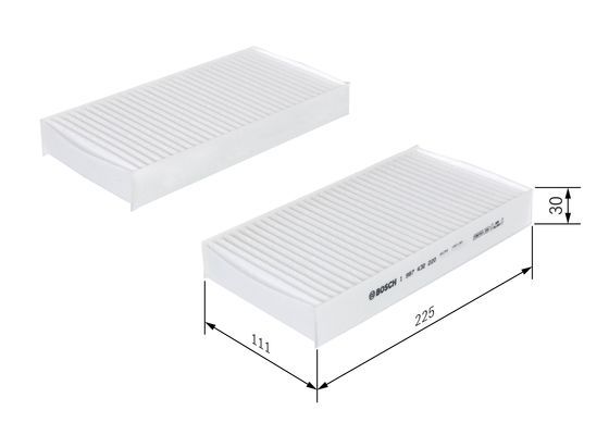 Bosch 1 987 432 220 Interior Air Filter Fits Honda