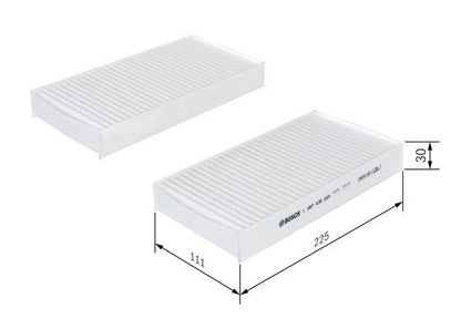 Bosch 1 987 432 220 Interior Air Filter Fits Honda