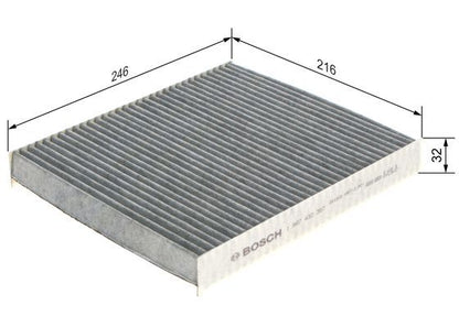 Bosch 1 987 432 357 Interior Air Filter Fits Audi Mercedes Puch Seat Skoda VW