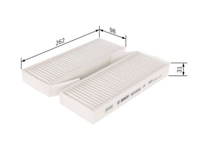 Bosch 1 987 435 062 Interior Air Filter Fits Peugeot