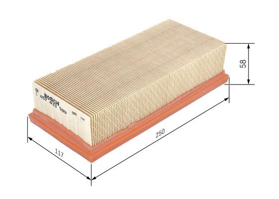 Bosch 1 457 433 599 Air Filter Fits Mitsubishi Smart