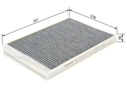 Bosch 1 987 432 513 Interior Air Filter Fits Mercedes-Benz VW