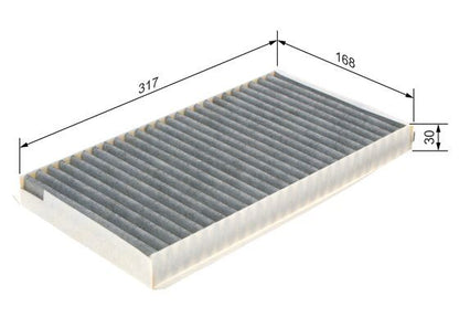 Bosch 1 987 432 402 Interior Air Filter Fits BMW