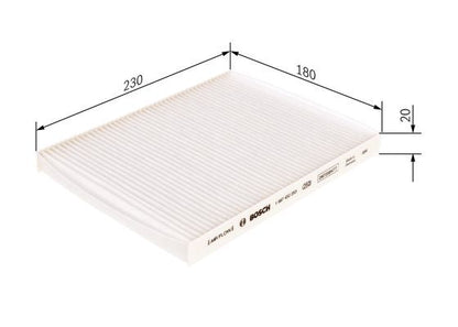 Bosch 1 987 432 253 Interior Air Filter Fits Hyundai Kia