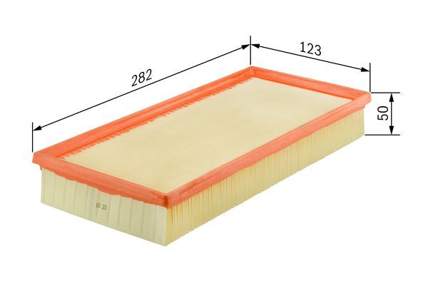 Bosch 1 457 433 316 Air Filter Fits Fiat