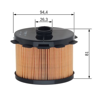 Bosch 1 457 431 703 Fuel Filter Fits Citroen Fiat Peugeot Toyota