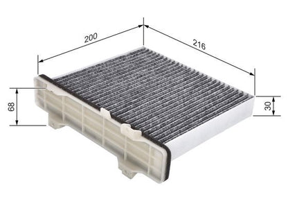 Bosch 1 987 435 519 Interior Air Filter Fits Mitsubishi