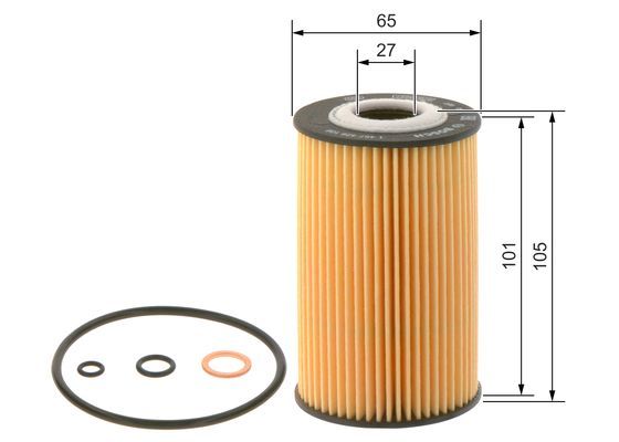 Bosch 1 457 429 108 Oil Filter Fits BMW