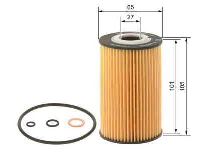 Bosch 1 457 429 108 Oil Filter Fits BMW