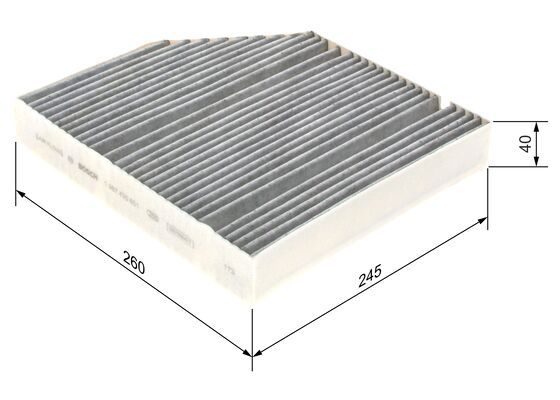 Bosch 1 987 435 601 Interior Air Filter Fits Mercedes-Benz