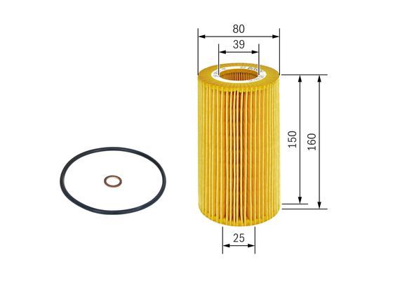 Bosch 1 457 429 141 Oil Filter Fits Alpina BMW Land Rover