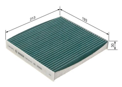 Bosch 0986628523 Interior Air Filter Fits Daihatsu Jaguar Land Rover Lexus