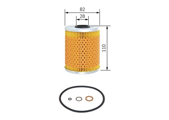 Bosch 1 457 429 264 Oil Filter Fits BMW