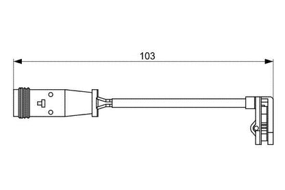 Bosch 1 987 473 037 Brake Pad Wear Warning Contact Sensor Fits Mercedes-Benz VW