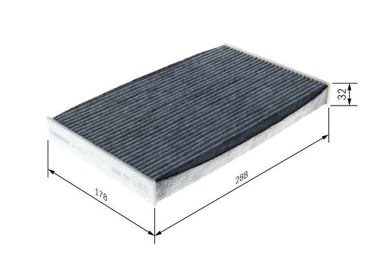 Bosch 1 987 435 591 Interior Air Filter Fits Citroen Opel Vauxhall