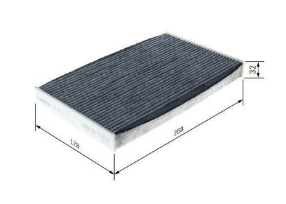 Bosch 1 987 435 591 Interior Air Filter Fits Citroen Opel Vauxhall