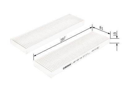 Bosch 1 987 432 132 Interior Air Filter Fits Hyundai