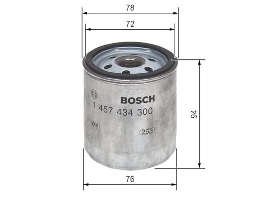 Bosch 1 457 434 300 Fuel Filter Fits Nissan Toyota
