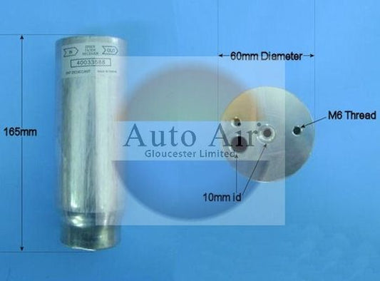 AUTO AIR 31-8104 Air Conditioning Receiver Dryer A/C Replacement For Honda Rover