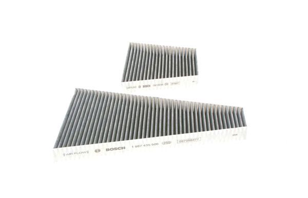BOSCH 1987435506 Cabin Air Filter 345mm Length Activated Carbon Fits Bentley VW