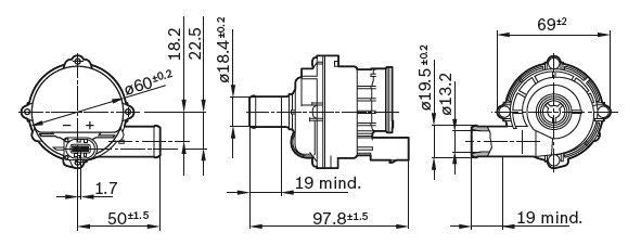 Auxiliary Water Pump (cooling water circuit) Fits Mercedes-Benz BOSCH 0392023004