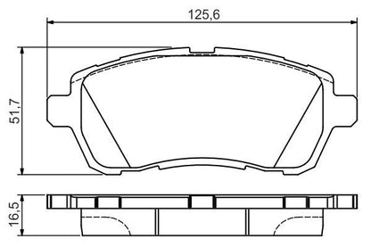 Bosch 0986495108 Disc Brake Brake Pad Set Fits Ford