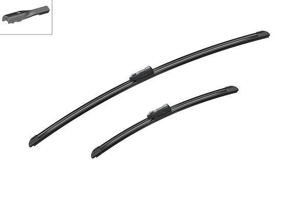 2 x BOSCH A350S Wiper Blades (Pair) Fits BMW Citroen Hyundai Opel Seat Vauxhall