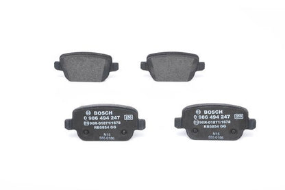 BOSCH 0986494247 Brake Pad Set For Disc Brake Rear Fits Ford Land Rover Volvo