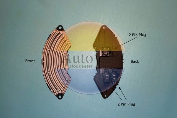 AUTO AIR 20-0089 Blower Series Motor Resistor A/C Air Con Fits Citroen Peugeot