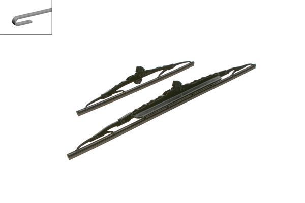 2 x BOSCH SUPERPLUS 578S Spoiler Wiper Blades (Pair) Fits Chevrolet Mazda Nissan