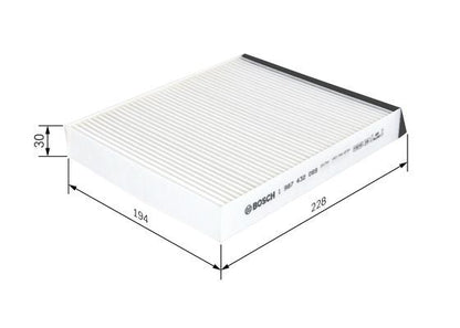 Bosch 1 987 432 069 Interior Air Filter Fits Renault
