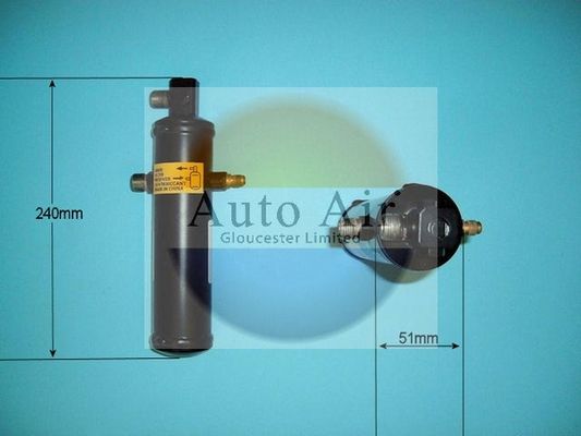 AUTO AIR 31-1222 Air Conditioning Receiver Dryer A/C Replacement Fits Citroen AX