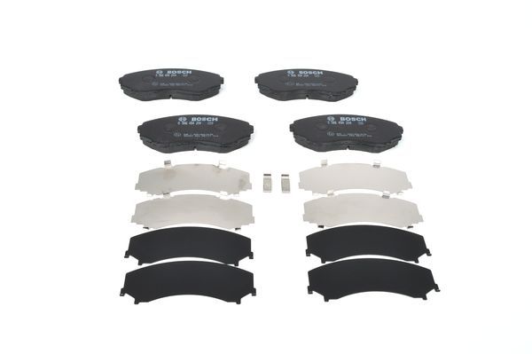 BOSCH 0986494204 Brake Pad Set For Disc Front Low-Metallic Fits Mazda MPV