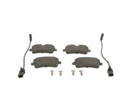 BOSCH 0986494446 Brake Pads Rear Low-Metallic With Anti-Squeak Plate For Audi A8