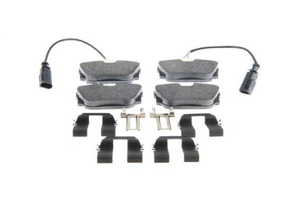 BOSCH 0986494529 Brake Pads Rear Low-Metallic W/ Anti-Squeak Plate Fits Seat VW