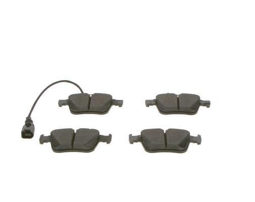 BOSCH 0986494835 Disc Brake Pad Set Rear Low-Metallic Fits Audi A3 Q3 TT