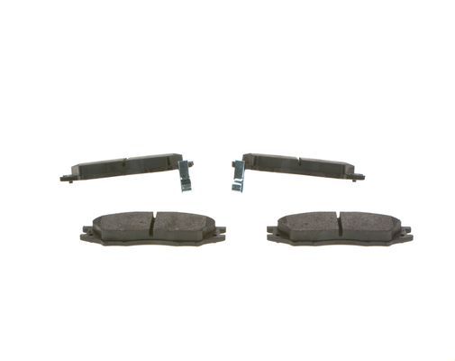 BOSCH 0986495146 Disc Brake Pad Set Front Low-Metallic Fits Nissan Almera