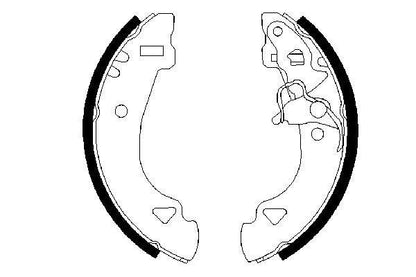 BOSCH 0986487331 Brake Shoe Set Rear Fits Fiat Panda Siena Uno Lancia Y10
