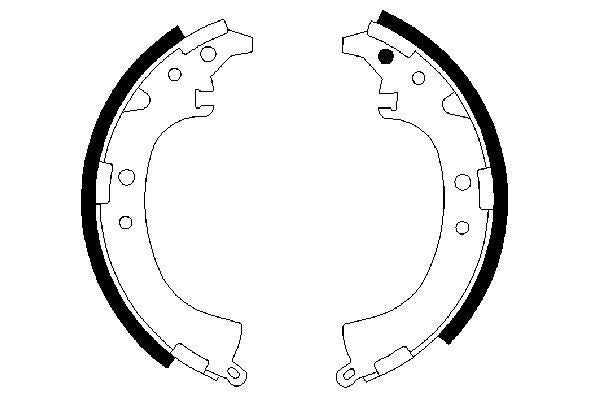 BOSCH 0986487424 Brake Shoe Set Rear 41mm Width Braking Fits Toyota Camry RAV4