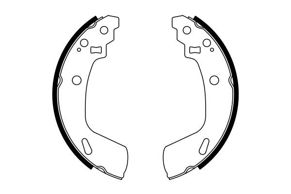 BOSCH 0986487775 Brake Shoe Set Rear 26mm Width Braking System Fits Suzuki Swift