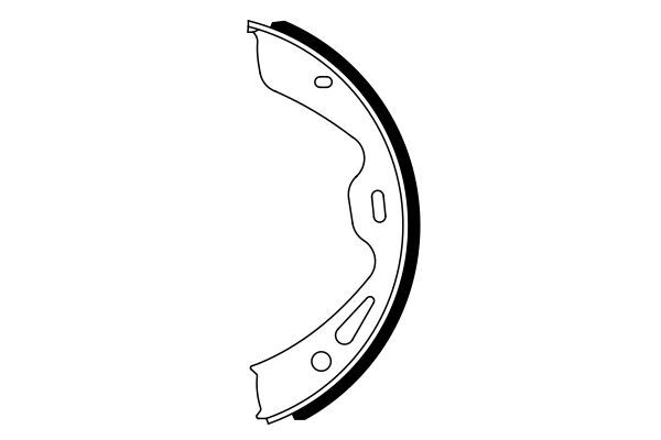 BOSCH 0986487920 Parking Brake Shoe Set Rear 25mm Width Braking Fits Porsche