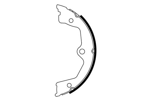 BOSCH 0986487931 Parking Brake Shoe Set Rear 26.2mm Width Fits Honda Accord
