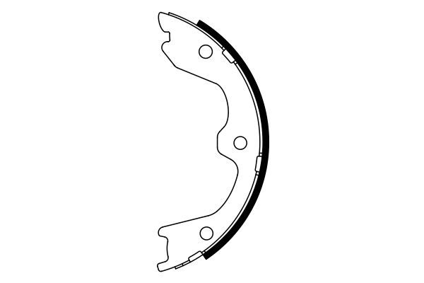 BOSCH 0986487941 Parking Brake Shoe Set Rear Braking System Fits Infiniti Nissan